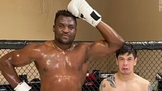 FRANCIS NGANNOU TELLS BRANDON MORENO HE IS HIS BODYGUARD