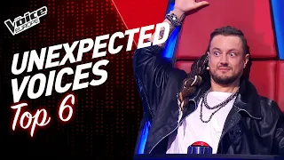 UNEXPECTED VOICES and Blind Auditions in The Voice! | TOP 6