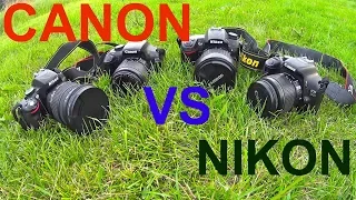 CANON или NIKON, что выбрать новичку  / canon vs nikon