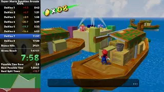 Super Mario Sunshine Arcade 100% in 1:24:20