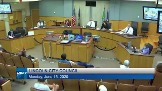 Lincoln City Council Meeting June 15, 2020