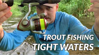 TROUT Fishing SMALL Creeks & Streams (Rod & Reel Setup)