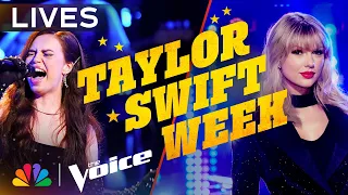 The Top 9's Incredible Live Performances of Iconic Taylor Swift Songs | The Voice | NBC