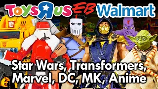 Toy Hunting at Toys R Us for Star Wars | Transformers | Marvel | DC EB Games, Walmart MJR Collector