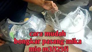 cara bongkar pasang mika reflector mio m3/125fi