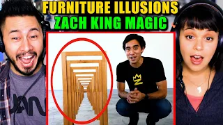 ZACH KING MAGIC - Furniture Optical Illusions | Reaction!