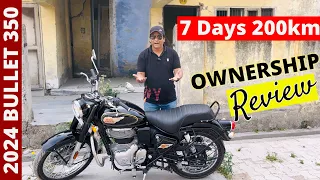 Royal Enfield Bullet 350 New Model 2024 Ownership Review After 7 Days and 200km