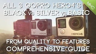 GoPro Hero4 Black vs Hero4 Silver vs GoPro Hero 2014