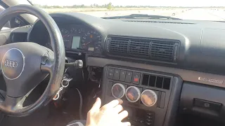 Audi A4 B5 Quattro 1.8t 20v drag race 1/4 mile, onboard 10.9sec