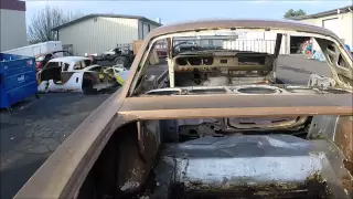 65 Ford Mustang before acid dipping to strip paint