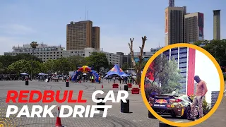 Ahmad Daham drifts at Nairobi Redbull Car Park Drift 2022.