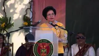 Sen. Miriam Defensor Santiago's Speech at UP Cebu