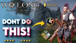 Wo Long 5 MAJOR MISTAKES To Avoid! - (Wo Long Fallen DynastyTips and Tricks)