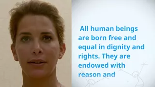 UDHR Video Article 1 English HRH Princess Haya Bint Al Hussein Jordan