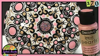 Mandala With White Background | Full Rock Painting Tutorial