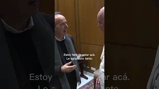 Papa Francisco se reúne con el actor Roberto Benigni (“La Vida es Bella”)
