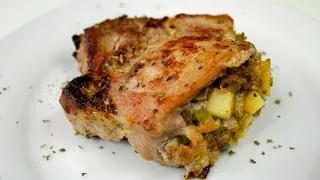 Apple Stuffed Pork Chop Recipe