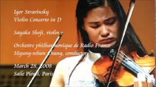 Stravinsky: Violin Concerto in D - Shoji / Chung / Orchestre philharmonique de Radio France