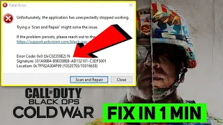 How to fix 0x0 0xC02359E2 N Error in Call of Duty Black Ops Cold  War