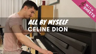 All By Myself (Celine Dion) in memory of Rachmaninoff - Piano Cover with Sheets