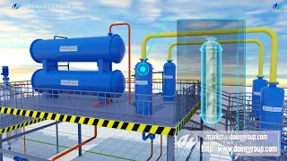 Waste oil recycling to diesel plant