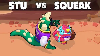 STU vs SQUEAK ☝️🤓 1vs1 Brawl Stars