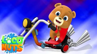велосипед Алекса | анимационные ролики для детей | Loco Nuts Russia | мультфильмы