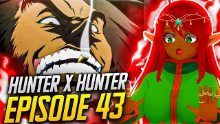 BLOOD AND 1 MAN!! | Hunter x Hunter Ep 43 Reaction