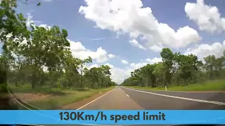 130Km/h speed limit on the Stuart Highway.