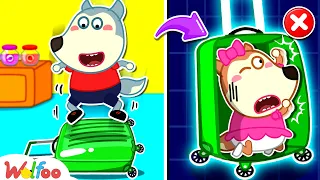 Wolfoo, Don't Jump! - Lucy Got Stuck in Suicase Luggage | Kids Cartoons | Wolfoo Family