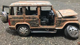 Restoration Of Abandoned Mahindra Bolero Model Car