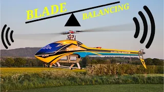 RC HELICOPTER BLADE BALANCING TUTORIAL AZURE 700 S / ALIGN