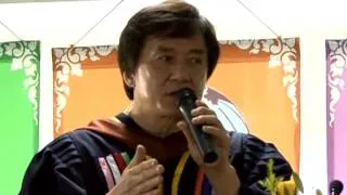 Jackie Chan's speech at the University of Cambodia, with an introduction by Uwe Morawetz