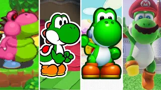 Evolution of Yoshi Characters in Super Mario Games (1990 - 2022)