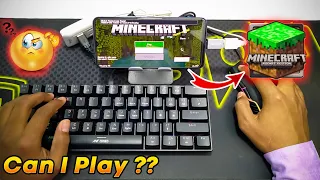 Play Minecraft PE like PC in Android🔥 Using  keyboard & mouse in mobile | Minecraft Pocket Edition#1