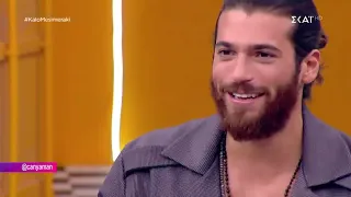 Can Yaman Greek Flag Gesture interview.