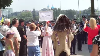 Фестиваль "Сурми Конституції"-2016, виступ духових оркестрів, Суми, вул. Соборна