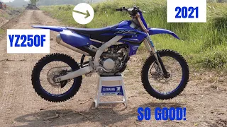 MY NEW RACE BIKE YZ250F 2021 FIRST RIDE REVIEW