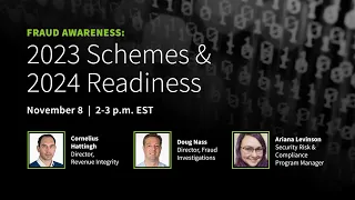 Fraud Awareness Webinar: 2023 Schemes & 2024 Readiness