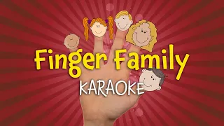 Finger Family ("Daddy Finger") Karaoke | Instrumental with Lyrics for kids