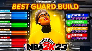 This 6’1 PLAYSHOT BUILD is BREAKING NBA 2k23! BEST CURRENT GEN GUARD BUILD