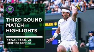 Rafael Nadal vs Lorenzo Sonego | Match Highlights | Wimbledon 2022