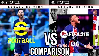 eFootball PES 22 Vs FIFA 21 PS3