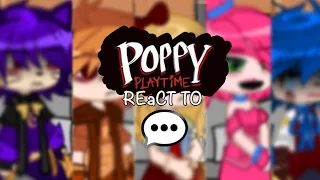 Poppy Playtime Bosses react to the comments on their top TikTok edit || Gacha Reaction ||