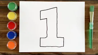 Learn Numbers 1-10 - Counting Numbers for Kids - Coloring Pages for Toddlers, Kids, Babies