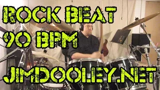 Rock Beat  90 BPM - JimDooley.net