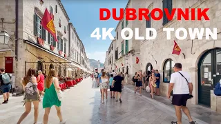 Dubrovnik Croatia, Dubrovnik walking tour, 4K 60fps, City Walk, Dubrownik Old Town, Dubrovnik Beach