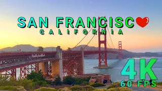 Golden Gate Bridge Walk, San Francisco California USA 4K - UHD