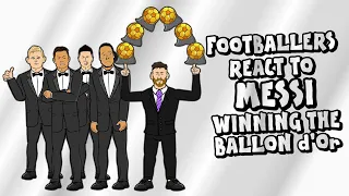 🏆Footballers React to Messi Winning The Ballon d'Or!🏆