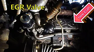 EGR Valve Skoda Fabia 2  1.6 TDI 2012 ( how to change the EGR valve on VAG )